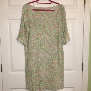 EUC Cotton Lighthouse Print Dress